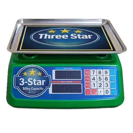 Three Star Digital Scale: 50kg High-Precision Series